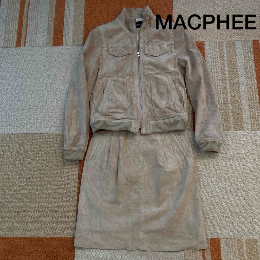 MACPHEE(マカフィー)のMACPHEEママワンピース　ジャケット　スカート上下セットアップ レディースのフォーマル/ドレス(スーツ)の商品写真