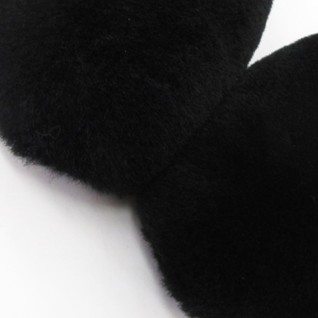 celine(セリーヌ)のセリーヌ コージー ムートン ボア フラットシューズ スリッパ 黒 24cm レディースの靴/シューズ(その他)の商品写真