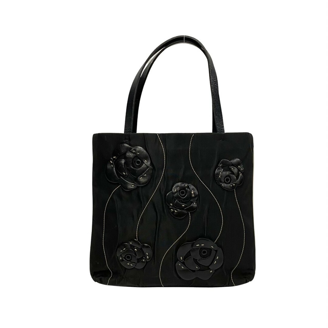 ◇美品◇ PRADA トートバッグ 三角ロゴ 花柄 フラワーマチ7cm - トート ...