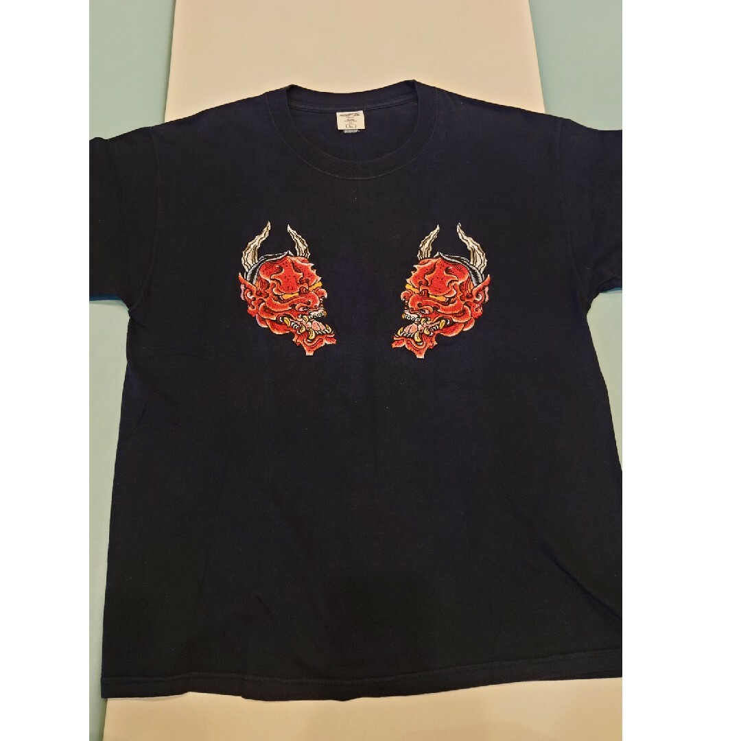 corefighter(コアファイター)の2000年代レア　パコエクセル　コアファイター　般若　刺繍Ｔシャツ　Lサイズ メンズのトップス(Tシャツ/カットソー(半袖/袖なし))の商品写真