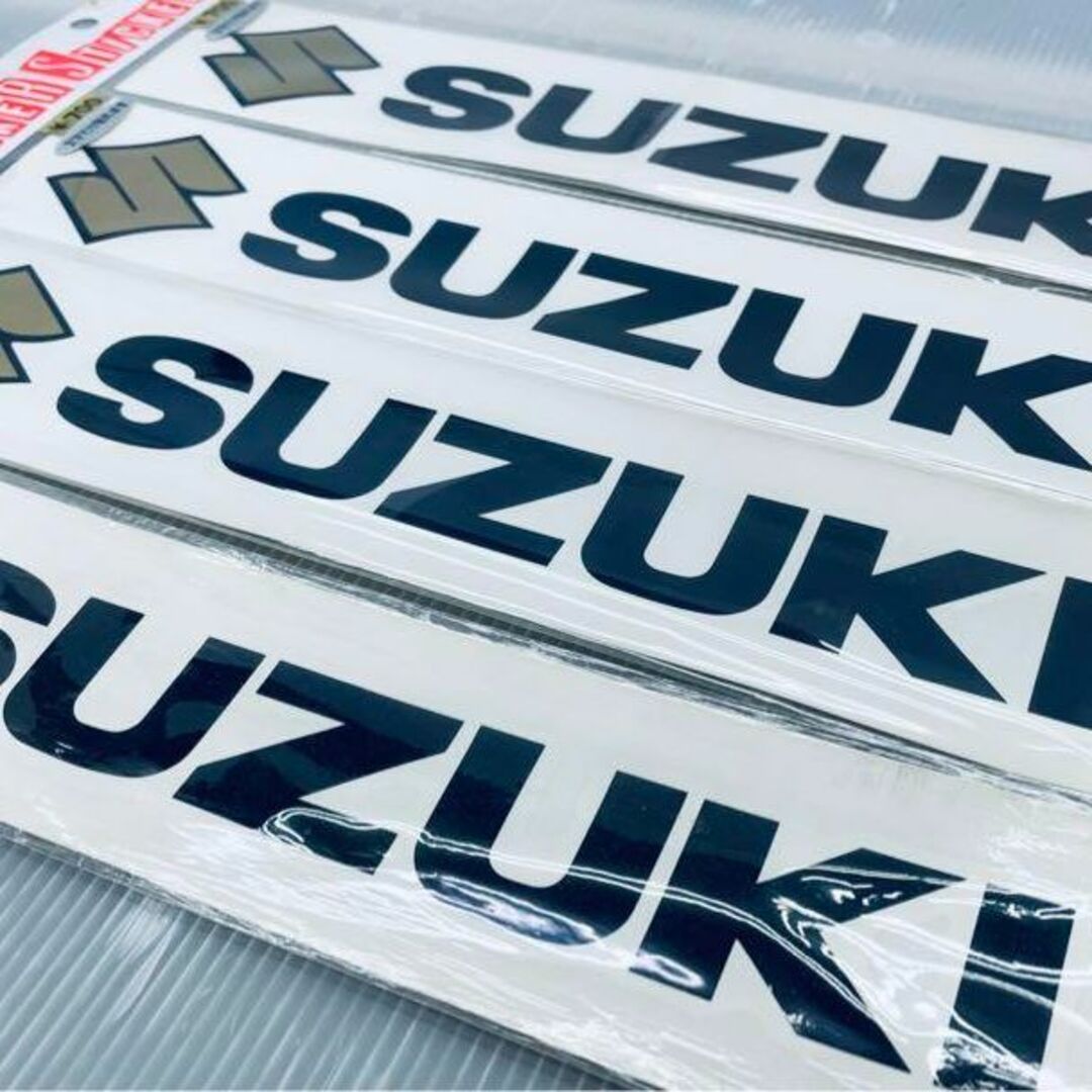 ステッカー SUZUKI スズキ ×4 【新品未使用】 FO-57 自動車/バイクのバイク(ステッカー)の商品写真