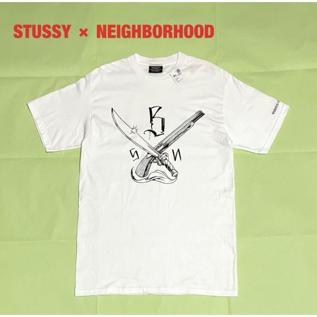 NEIGHBORHOOD(ネイバーフッド)の【希少】STUSSY×NEIGHBORHOOD　SS SWORD TEE　コラボ メンズのトップス(Tシャツ/カットソー(半袖/袖なし))の商品写真