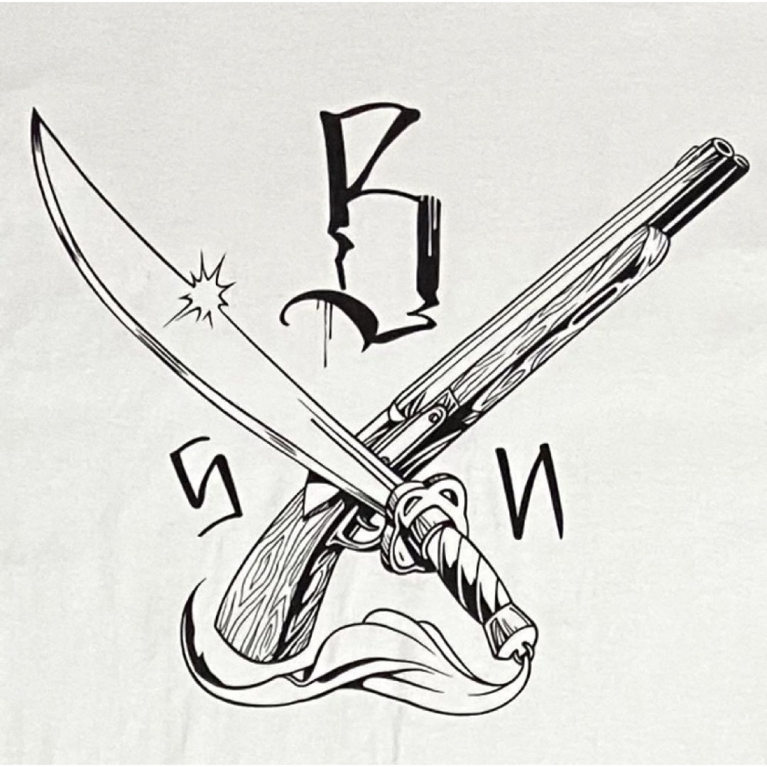 NEIGHBORHOOD(ネイバーフッド)の【希少】STUSSY×NEIGHBORHOOD　SS SWORD TEE　コラボ メンズのトップス(Tシャツ/カットソー(半袖/袖なし))の商品写真