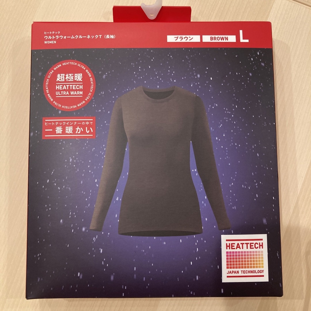 UNIQLO(ユニクロ)のユニクロ ヒートテックウルトラウォームクルーネックT（超極暖・長袖） レディースのトップス(Tシャツ(長袖/七分))の商品写真