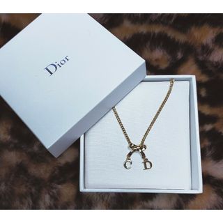 クリスチャンディオール(Christian Dior)の美品💛クリスチャンディオール💗CDリボンネックレス(ネックレス)