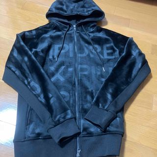 ウノピゥウノウグァーレトレ(1piu1uguale3)の【1PIU1UGUALE3 RELAX】VELOR LOGO HOODIE(パーカー)