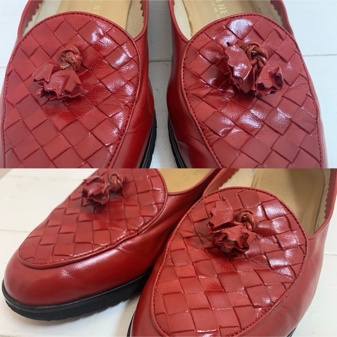 BOTTEGA VENETA ITALY製 イントレチャート レザーローファー BOTTEGA VENETA ITALY製 イントレチャート レザーローファー