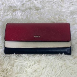 フルラ(Furla)のフルラ　FURLA 長財布　ロゴプレート　ロングウォレット　ピンク　小銭入れ(財布)