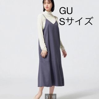 GU ジーユー レディース ワンピース リボン  大きいサイズ 黒 XL