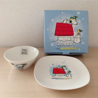 スヌーピー(SNOOPY)の未使用品　SNOOPY  プレート　ボウル　KFC  2個セット(食器)