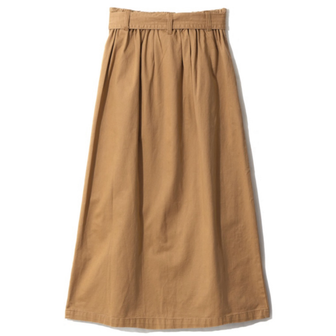 GRL(グレイル)の値下げ♡GRL ウエストリボントレンチスカート ライトベージュ 人気 カジュアル レディースのスカート(ロングスカート)の商品写真