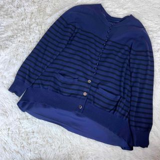 sacai luck バイカラーニット