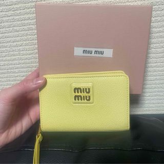 miumiu - 新品未使用 miumiu ミュウミュウ ポーチ 薄型ウォレットの ...