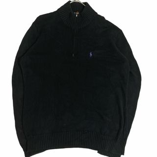 ポロラルフローレン(POLO RALPH LAUREN)のポロラルフローレン コットンニットセーター ハーフジップ ポニー刺繍i57(ニット/セーター)