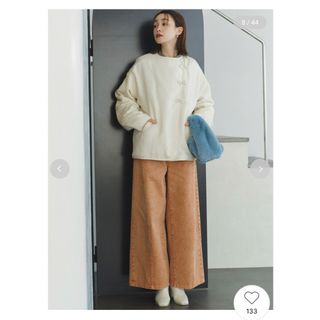 リリーブラウン(Lily Brown)の新品・未使用　リリーブラウン　春　カーブパネル　デニムパンツ オレンジ(デニム/ジーンズ)