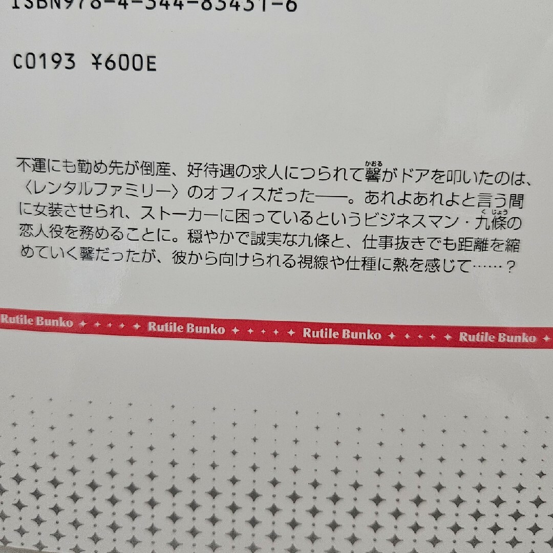 職業、レンタル彼氏。 エンタメ/ホビーの本(ボーイズラブ(BL))の商品写真