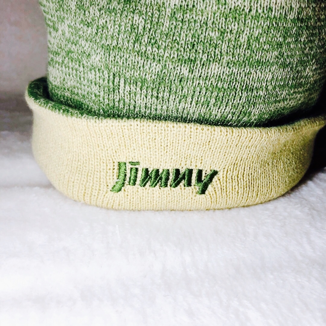 スズキ(スズキ)の美品　スズキ　ジムニー　JIMNY 刺繍 リバーシブル ニット帽 レディースの帽子(ニット帽/ビーニー)の商品写真