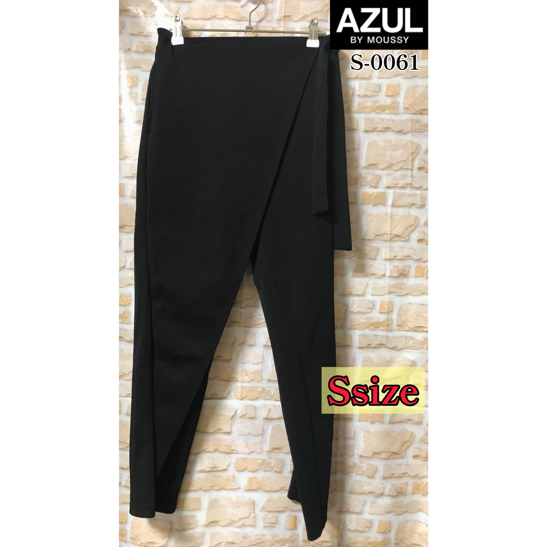 AZUL by moussy(アズールバイマウジー)のAZULbymoussy ウエストゴムアシメパンツ S 美品 フォロー割引あり レディースのパンツ(カジュアルパンツ)の商品写真