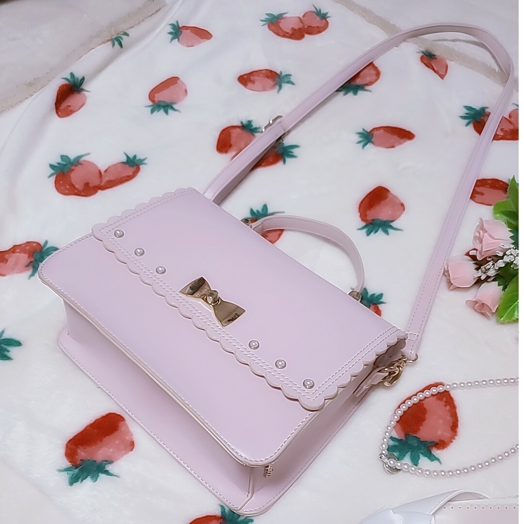 LODISPOTTO(ロディスポット)の♡ロディスポット♡リボンショルダーバッグ♪ピンク♡ レディースのバッグ(ショルダーバッグ)の商品写真