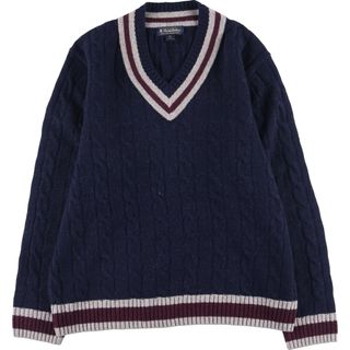 ブルックスブラザース(Brooks Brothers)の古着 ブルックスブラザーズ Brooks Brothers チルデンニットセーター メンズXL /eaa389141(ニット/セーター)