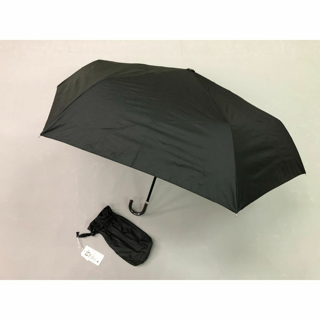 晴雨兼用傘　雨傘　日傘　折りたたみ傘　表ブラック裏シルバー　新品 レディースのファッション小物(傘)の商品写真