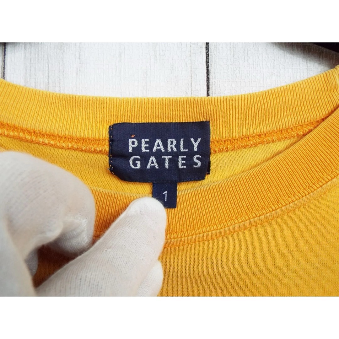 PEARLY GATES(パーリーゲイツ)のPEARLY GATES ユニセックス サイズ1(S相当) イエロー系 メンズのトップス(シャツ)の商品写真