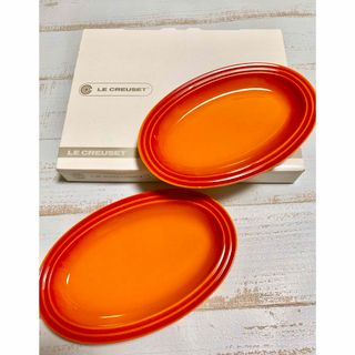 ルクルーゼ(LE CREUSET)のLE CREUSET ル・クルーゼ  オーバルプレート 20cm  2枚(食器)