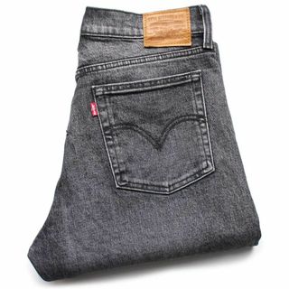 リーバイス(Levi's)のLEVI'Sリーバイス PREMIUM WEDGIE 22861 BIGE ストレッチ ブラック デニムパンツ 28★ジーンズ テーパード ハイライズ レザーパッチ 黒(デニム/ジーンズ)