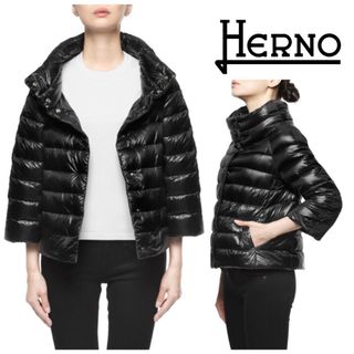 HERNO - 正規代理店タグ付HERNO ヘルノ　SOFIAソフィア　ブラック　新品　40