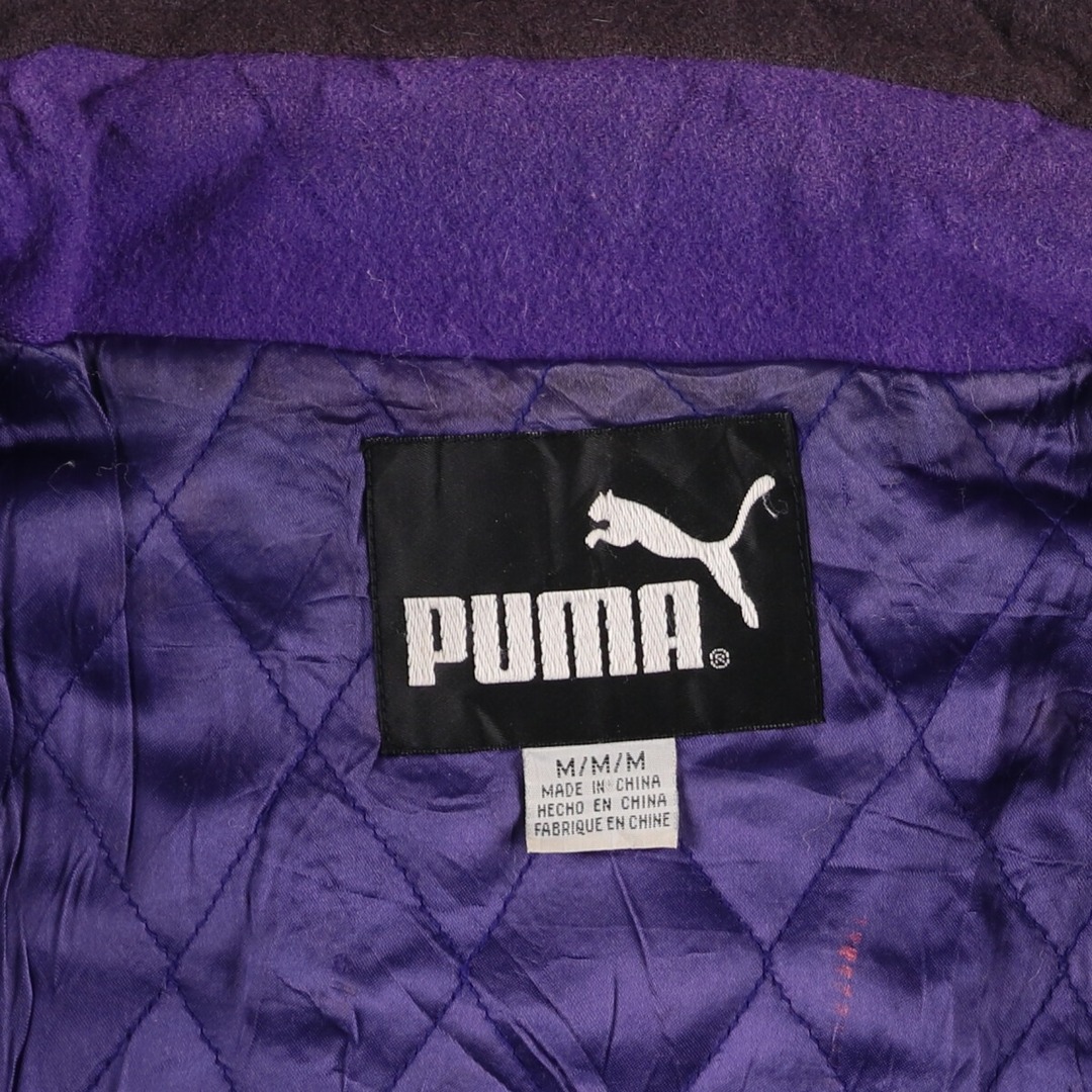 PUMA(プーマ)の古着 プーマ PUMA NFL MINNESOTA VIKINGS ミネソタバイキングス バックワッペン ウールブルゾン メンズM /eaa414680 メンズのジャケット/アウター(その他)の商品写真