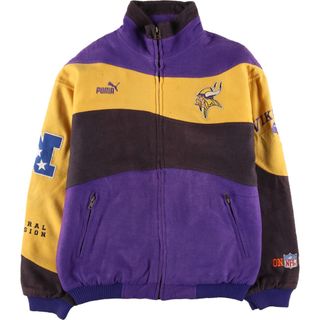 プーマ(PUMA)の古着 プーマ PUMA NFL MINNESOTA VIKINGS ミネソタバイキングス バックワッペン ウールブルゾン メンズM /eaa414680(その他)