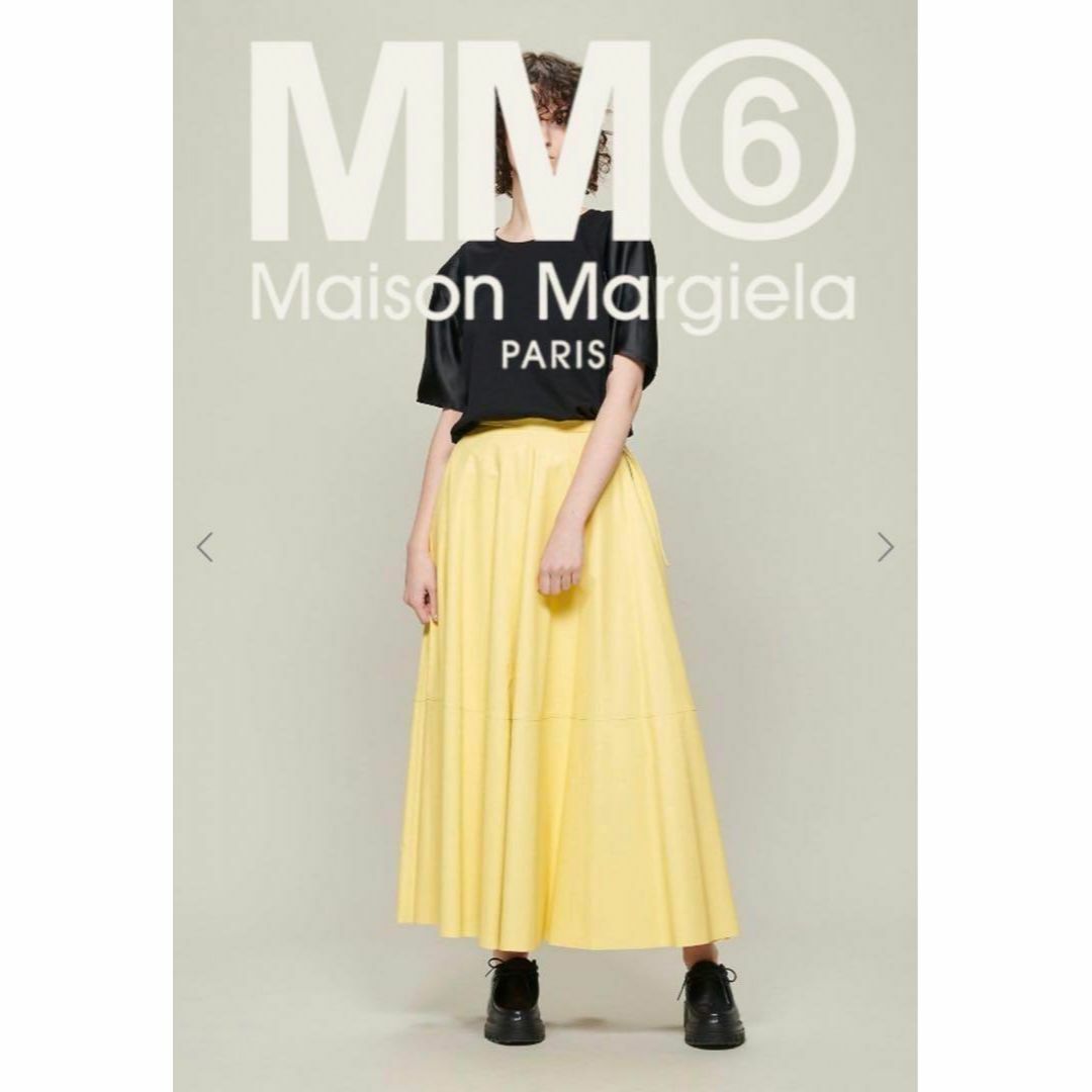 MM6(エムエムシックス)の新品 MM6 MAISON MARGIELA フェイクレザー スカート 36 レディースのスカート(ロングスカート)の商品写真