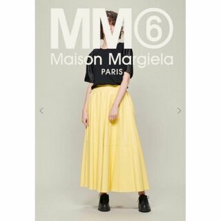 エムエムシックス(MM6)の新品 MM6 MAISON MARGIELA フェイクレザー スカート 36(ロングスカート)