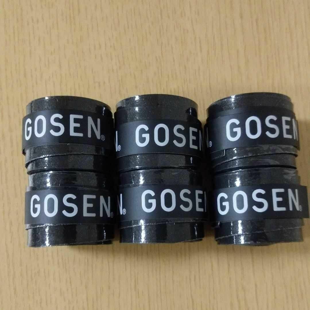 GOSEN(ゴーセン)のGOSEN テニスグリップテープ 黒6個 エンタメ/ホビーのエンタメ その他(その他)の商品写真