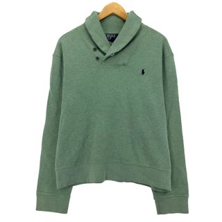 ラルフローレン(Ralph Lauren)の古着 ラルフローレン Ralph Lauren POLO by Ralph Lauren ショールカラー スウェットシャツ トレーナー メンズL /eaa416749(スウェット)