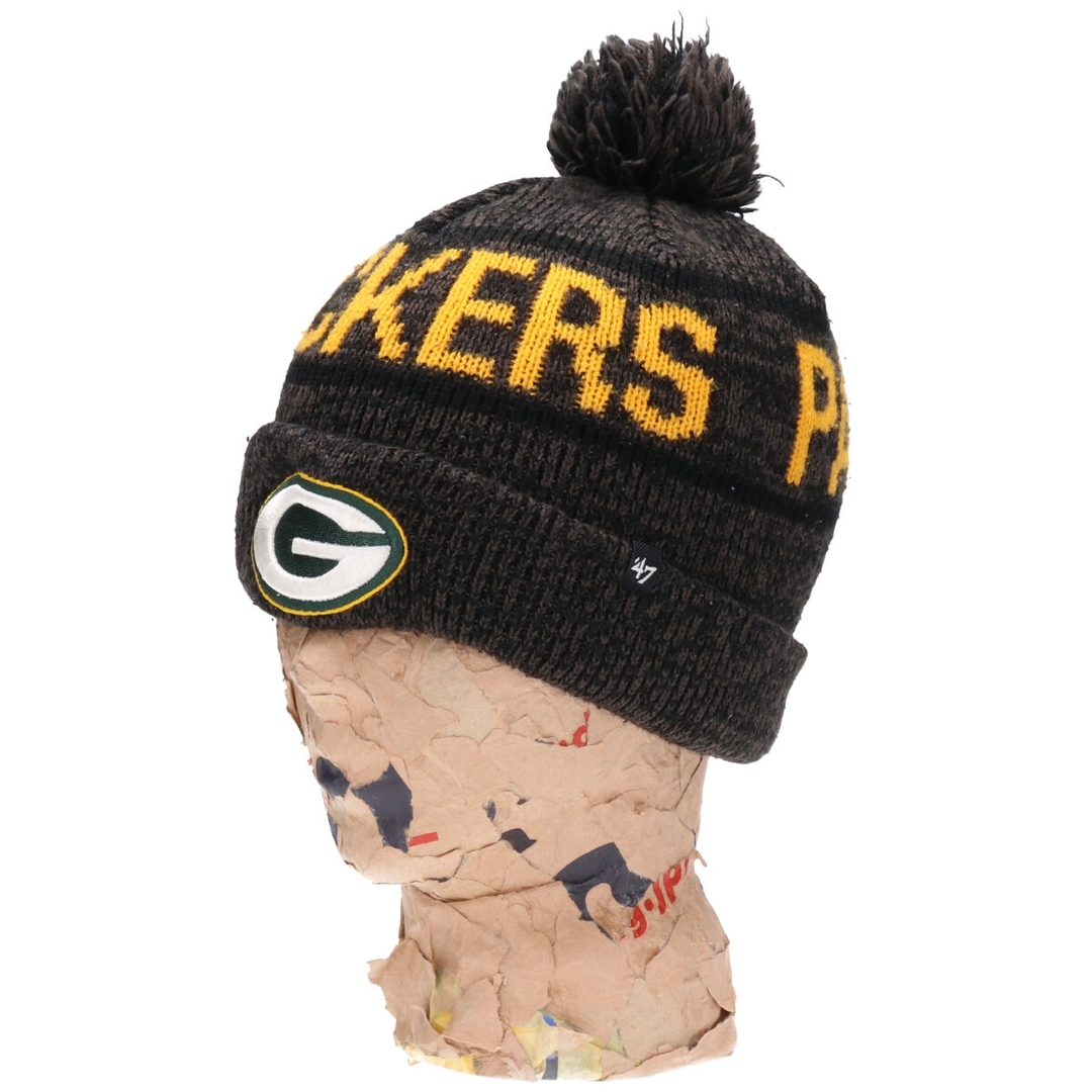 古着 FORTY SEVEN BRAND NFL GREEN BAY PACKERS グリーンベイパッカーズ ニット帽 ビーニー /gaa002731 レディースの帽子(ニット帽/ビーニー)の商品写真