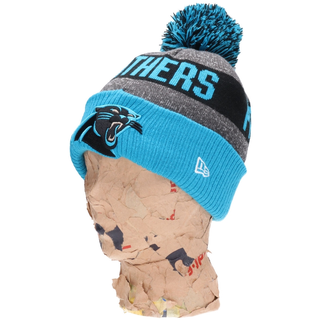 NEW ERA(ニューエラー)の古着 ニューエラ NEW ERA NFL CAROLINA PANTHERS カロライナパンサーズ ニット帽 ビーニー /gaa002732 レディースの帽子(ニット帽/ビーニー)の商品写真