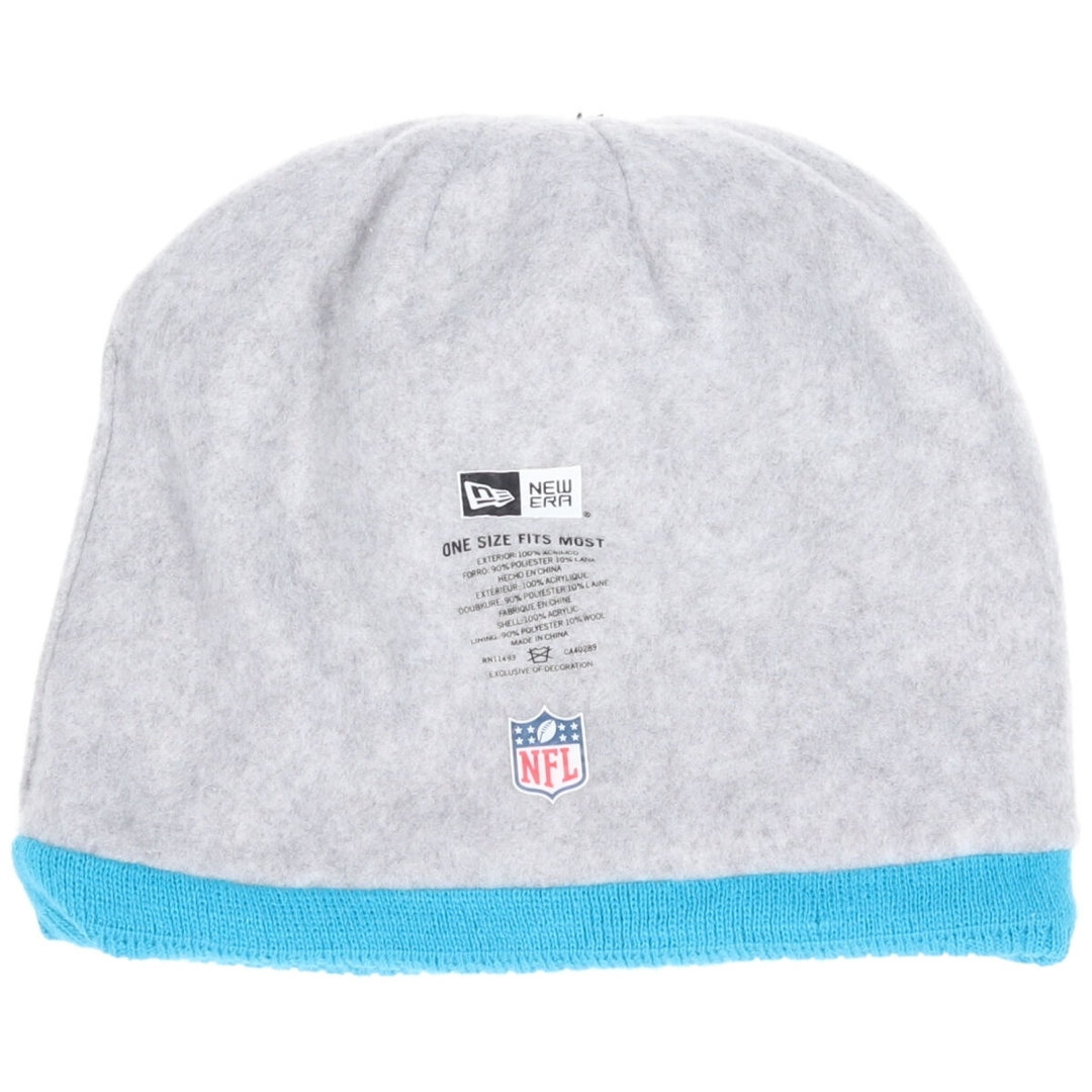 NEW ERA(ニューエラー)の古着 ニューエラ NEW ERA NFL CAROLINA PANTHERS カロライナパンサーズ ニット帽 ビーニー /gaa002732 レディースの帽子(ニット帽/ビーニー)の商品写真