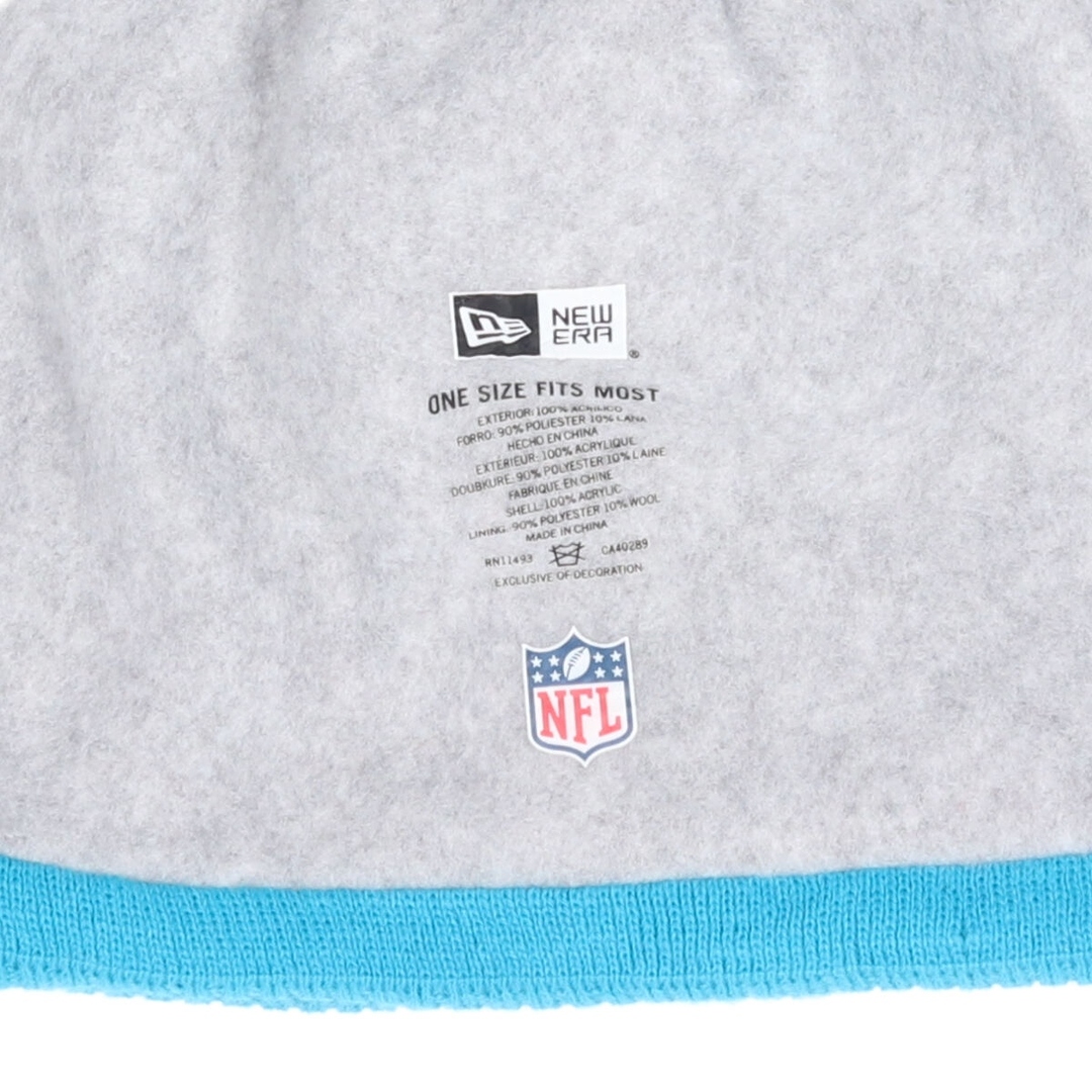 NEW ERA(ニューエラー)の古着 ニューエラ NEW ERA NFL CAROLINA PANTHERS カロライナパンサーズ ニット帽 ビーニー /gaa002732 レディースの帽子(ニット帽/ビーニー)の商品写真