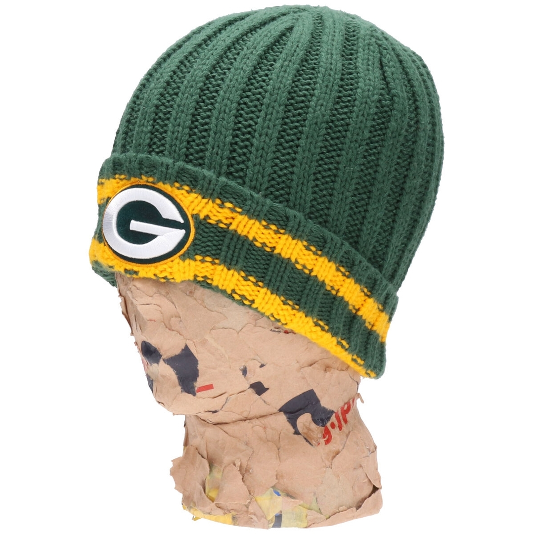 古着 OTS NFL GREEN BAY PACKERS グリーンベイパッカーズ リブ編み ニット帽 ビーニー /gaa002744 レディースの帽子(ニット帽/ビーニー)の商品写真