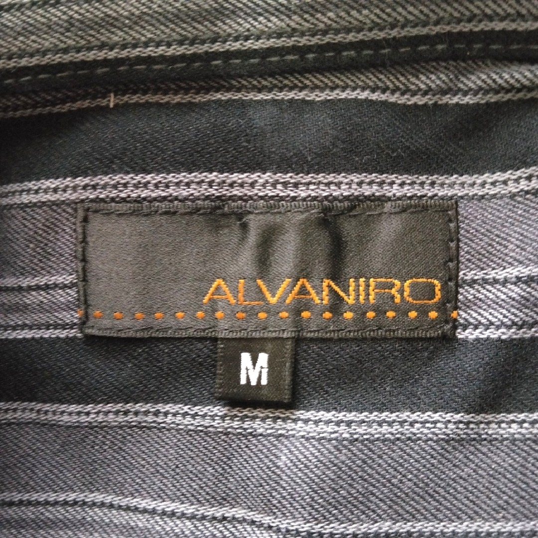 alvaniro メンズ ストライプシャツ M メンズのトップス(シャツ)の商品写真