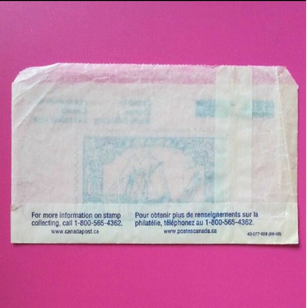 4【レア品‼️】CANADA カナダ ☆ 切手 袋 郵便局　海外 外国 エンタメ/ホビーのコレクション(使用済み切手/官製はがき)の商品写真