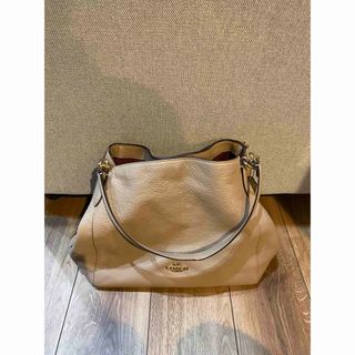 コーチ(COACH)のCOACH◆トートバッグ/レザー/BEG/無地/80268【バッグ】(トートバッグ)