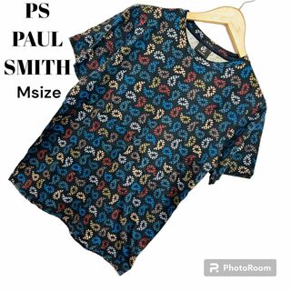 ポールスミス(Paul Smith)のPS PAUL SMITH Tシャツ　カットソー　レディース　M 黒(Tシャツ(半袖/袖なし))