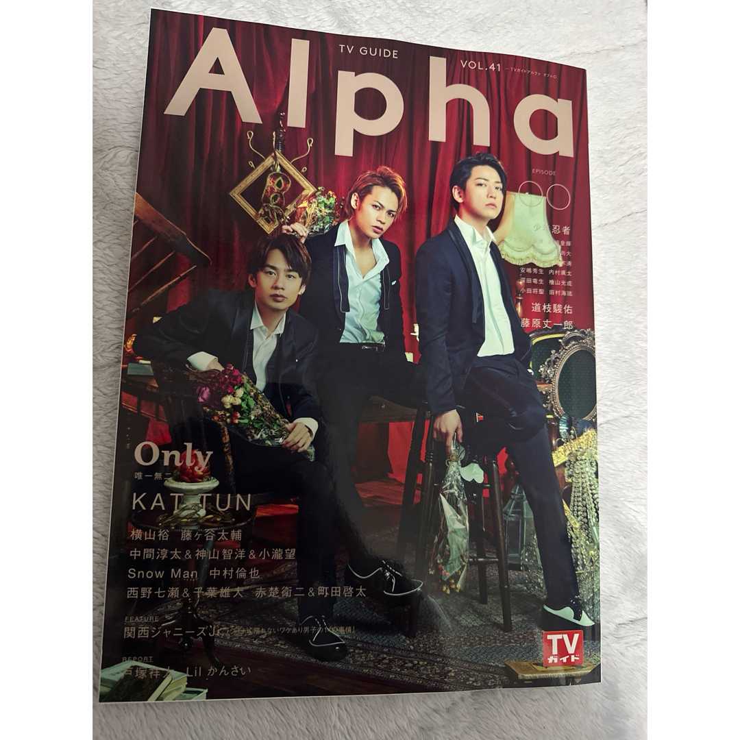 KAT-TUN(カトゥーン)のＴＶＧＵＩＤＥ　Ａｌｐｈａ　ＥＰＩＳＯＤＥ　ＯＯ エンタメ/ホビーの本(アート/エンタメ)の商品写真