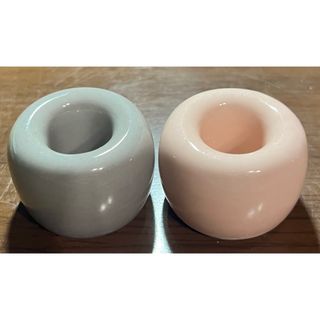 ムジルシリョウヒン(MUJI (無印良品))の無印良品　白磁歯ブラシスタンド 1本用　２個セット(歯ブラシ/歯みがき用品)