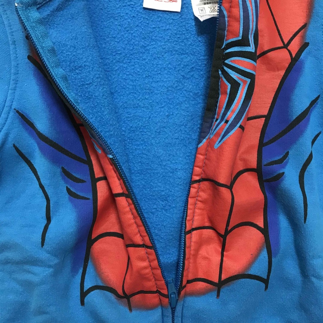 コストコ(コストコ)のスパイダーマン　裏起毛パーカー キッズ/ベビー/マタニティのキッズ服男の子用(90cm~)(ジャケット/上着)の商品写真