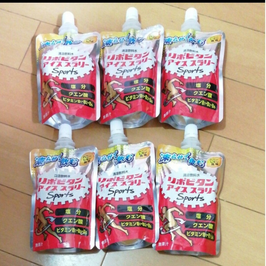 大正製薬(タイショウセイヤク)のリポビタンアイススラリー sports★120g×6袋セット　ハニーレモン風味 食品/飲料/酒の飲料(ソフトドリンク)の商品写真