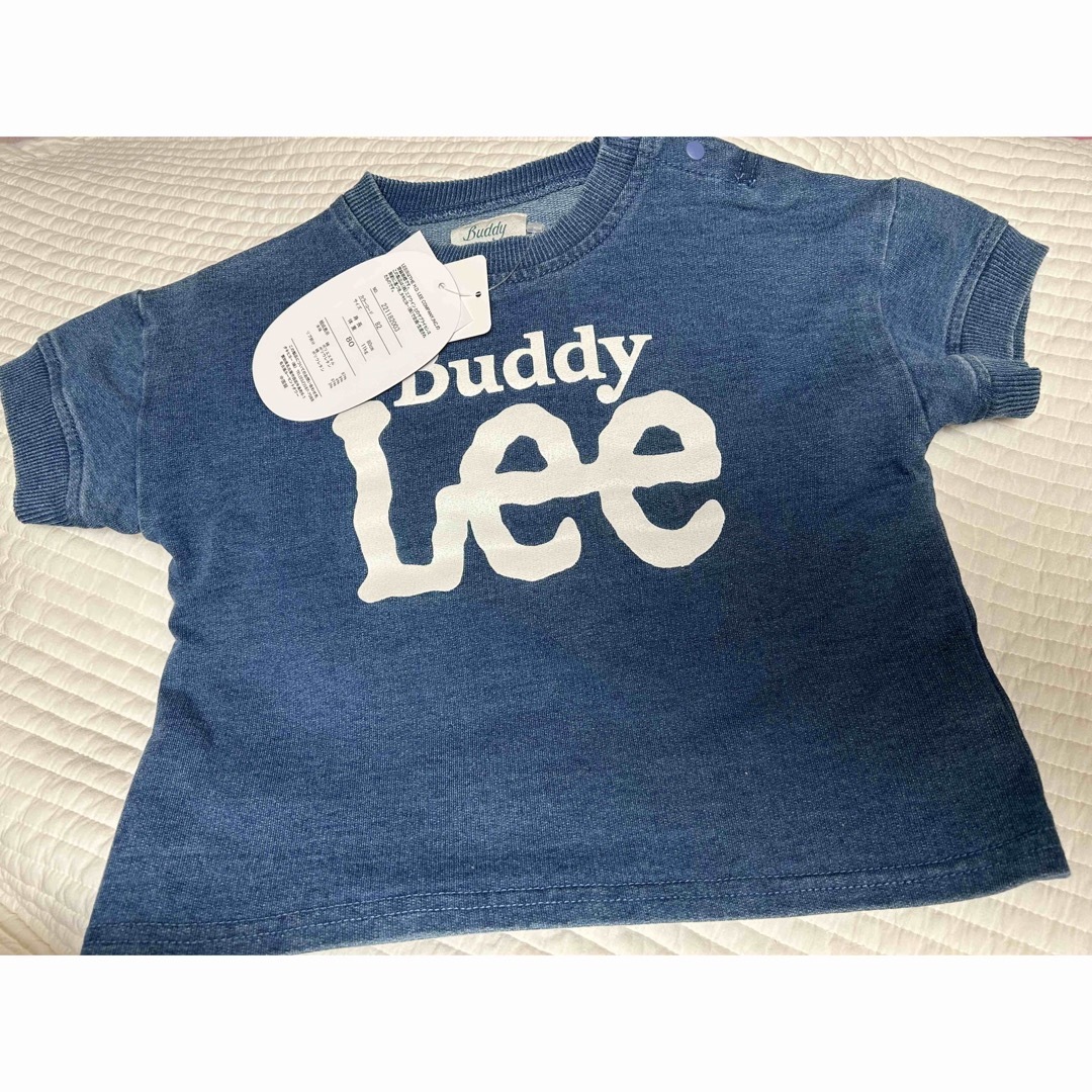 Buddy Lee(バディーリー)のbuddy lee 新品ダグ付き　デニム素材風　半袖シャツ　80cm  キッズ/ベビー/マタニティのベビー服(~85cm)(Ｔシャツ)の商品写真