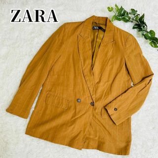 ザラ(ZARA)の【美品】ZARA ザラ テーラードジャケット ストライプ M(テーラードジャケット)